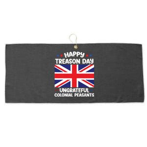 Happy Treason Day 4th Of July Large Microfiber Waffle Golf Towel