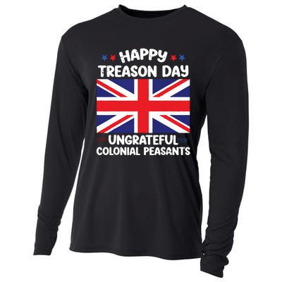 Happy Treason Day 4th Of July Cooling Performance Long Sleeve Crew