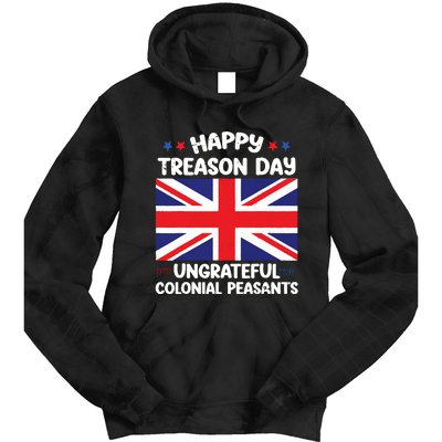 Happy Treason Day 4th Of July Tie Dye Hoodie