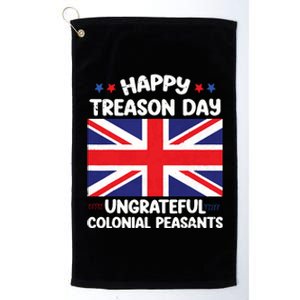 Happy Treason Day 4th Of July Platinum Collection Golf Towel