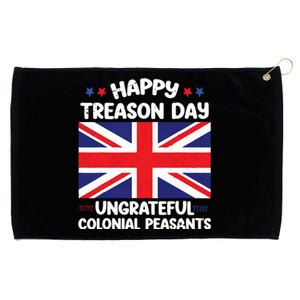 Happy Treason Day 4th Of July Grommeted Golf Towel