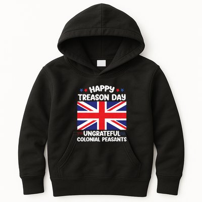 Happy Treason Day 4th Of July Kids Hoodie