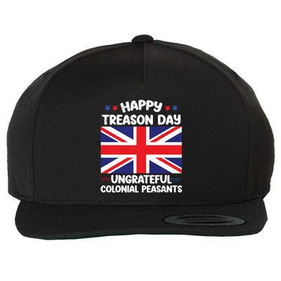 Happy Treason Day 4th Of July Wool Snapback Cap