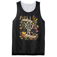 Have The Day You Deserve Floral Skeleton Mesh Reversible Basketball Jersey Tank