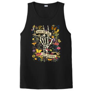 Have The Day You Deserve Floral Skeleton PosiCharge Competitor Tank