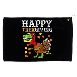 Happy Trexgiving Dino Turkey Thanksgiving Grommeted Golf Towel