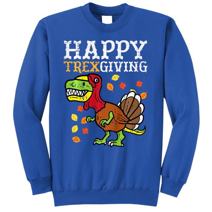 Happy Trexgiving Dino Turkey Thanksgiving Sweatshirt