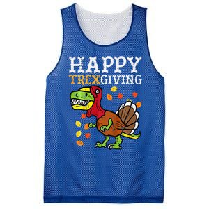 Happy Trexgiving Dino Turkey Thanksgiving Mesh Reversible Basketball Jersey Tank