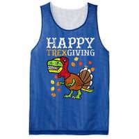 Happy Trexgiving Dino Turkey Thanksgiving Mesh Reversible Basketball Jersey Tank