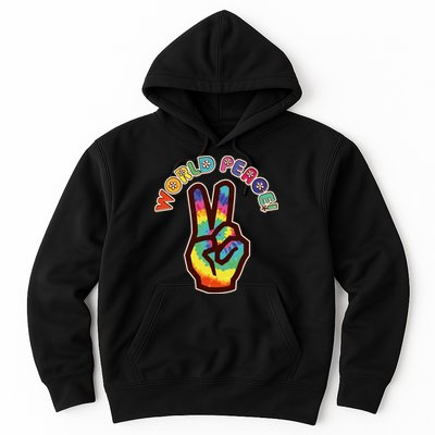 Hippy Tie Dye World Peace Hoodie