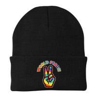 Hippy Tie Dye World Peace Beanie