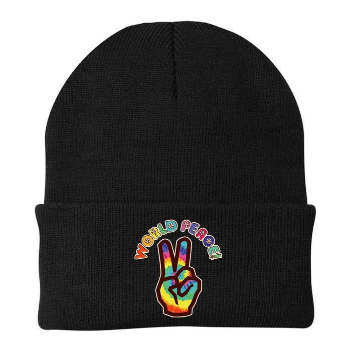 Hippy Tie Dye World Peace Beanie