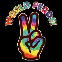 Hippy Tie Dye World Peace Drawstring Bag