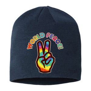 Hippy Tie Dye World Peace Sustainable Beanie