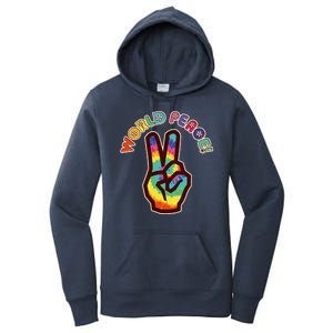 Hippy Tie Dye World Peace Women's Pullover Hoodie