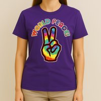 Hippy Tie Dye World Peace T-Shirt