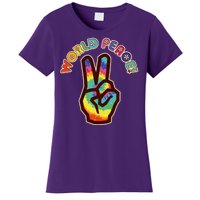 Hippy Tie Dye World Peace Women's T-Shirt