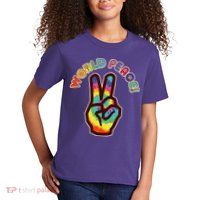 Hippy Tie Dye World Peace Kids T-Shirt