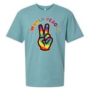 Hippy Tie Dye World Peace Sueded Cloud Jersey T-Shirt