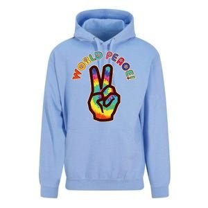 Hippy Tie Dye World Peace Unisex Surf Hoodie