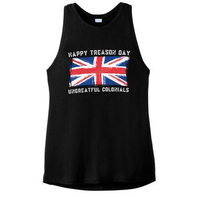 Happy Treason Day Ungrateful Colonials Ladies PosiCharge Tri-Blend Wicking Tank