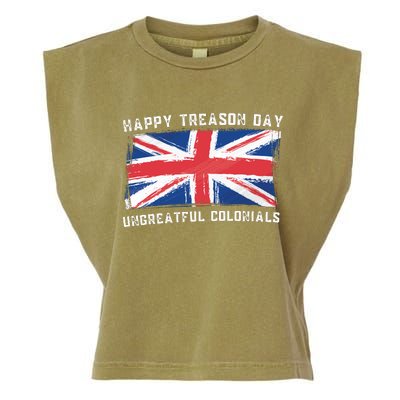 Happy Treason Day Ungrateful Colonials Garment-Dyed Women's Muscle Tee