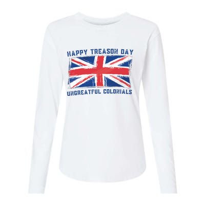 Happy Treason Day Ungrateful Colonials Womens Cotton Relaxed Long Sleeve T-Shirt