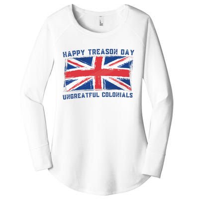 Happy Treason Day Ungrateful Colonials Women's Perfect Tri Tunic Long Sleeve Shirt