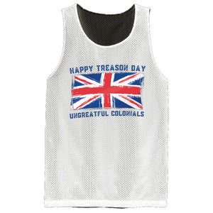 Happy Treason Day Ungrateful Colonials Mesh Reversible Basketball Jersey Tank