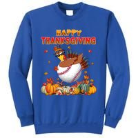 Happy Thanksgiving Dabbing Turkey And Baseball Ball Meaningful Gift Sweatshirt