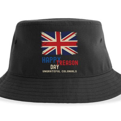 Happy Treason Day Ungrateful Colonials Sustainable Bucket Hat