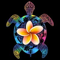 Hawaiian Tie Dye Sea Turtle Backpack