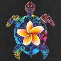 Hawaiian Tie Dye Sea Turtle Adult Drive Performance Visor
