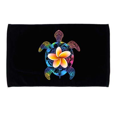 Hawaiian Tie Dye Sea Turtle Microfiber Hand Towel