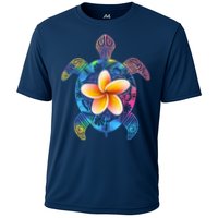 Hawaiian Tie Dye Sea Turtle Cooling Performance Crew T-Shirt