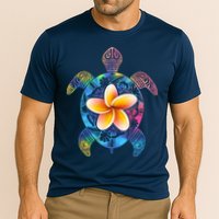 Hawaiian Tie Dye Sea Turtle Cooling Performance Crew T-Shirt