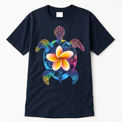 Hawaiian Tie Dye Sea Turtle Tall T-Shirt