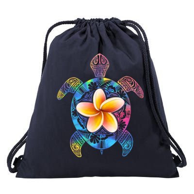 Hawaiian Tie Dye Sea Turtle Drawstring Bag