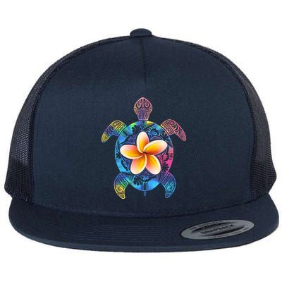 Hawaiian Tie Dye Sea Turtle Flatbill Hat