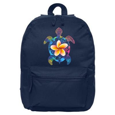 Hawaiian Tie Dye Sea Turtle 16 in Basic Backpack