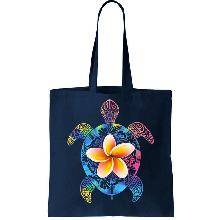 Hawaiian Tie Dye Sea Turtle Tote Bag