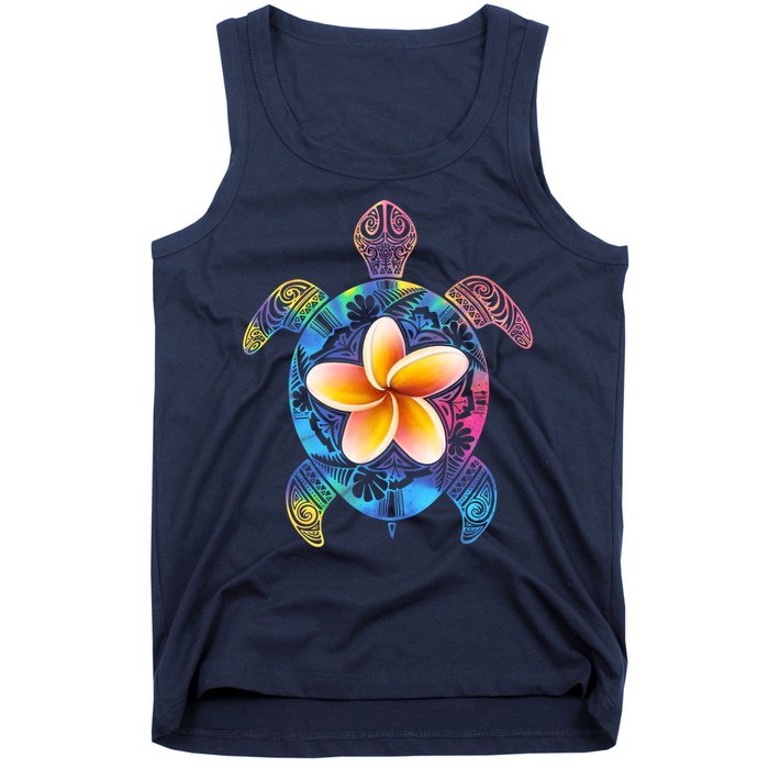 Hawaiian Tie Dye Sea Turtle Tank Top