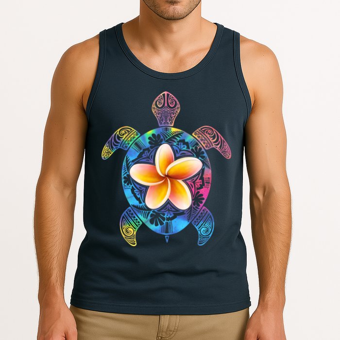Hawaiian Tie Dye Sea Turtle Tank Top
