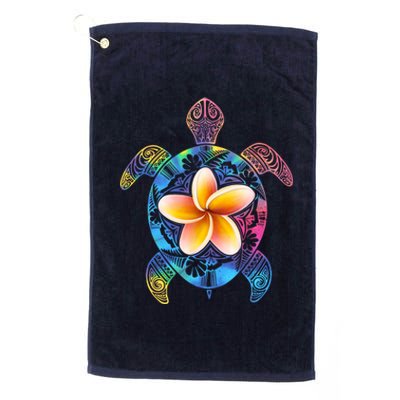 Hawaiian Tie Dye Sea Turtle Platinum Collection Golf Towel