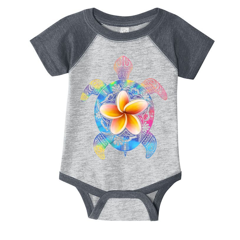 Hawaiian Tie Dye Sea Turtle Infant Baby Jersey Bodysuit