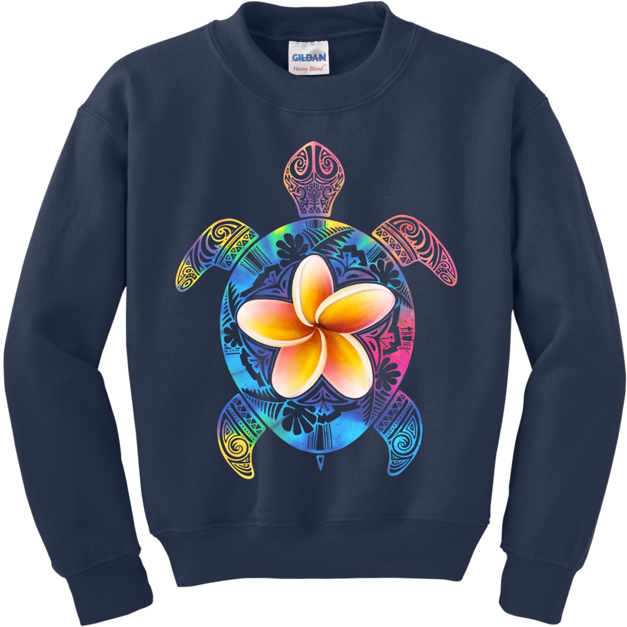 Hawaiian Tie Dye Sea Turtle Kids Sweatshirt