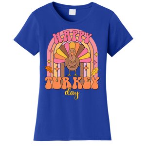 Happy Turkey Day Cute Little Pilgrim Gift Thanksgiving Cute Gift Women's T-Shirt