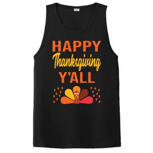 Happy Thanksgiving Day YaLl Cute Holiday Party Turkey Gift PosiCharge Competitor Tank