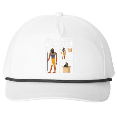 How To Distract An Egyptian God Funny Cat Snapback Five-Panel Rope Hat