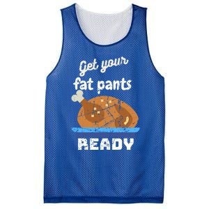 Happy Thanksgiving Day Autumn Get Your Fat Pants Ready Gift Mesh Reversible Basketball Jersey Tank